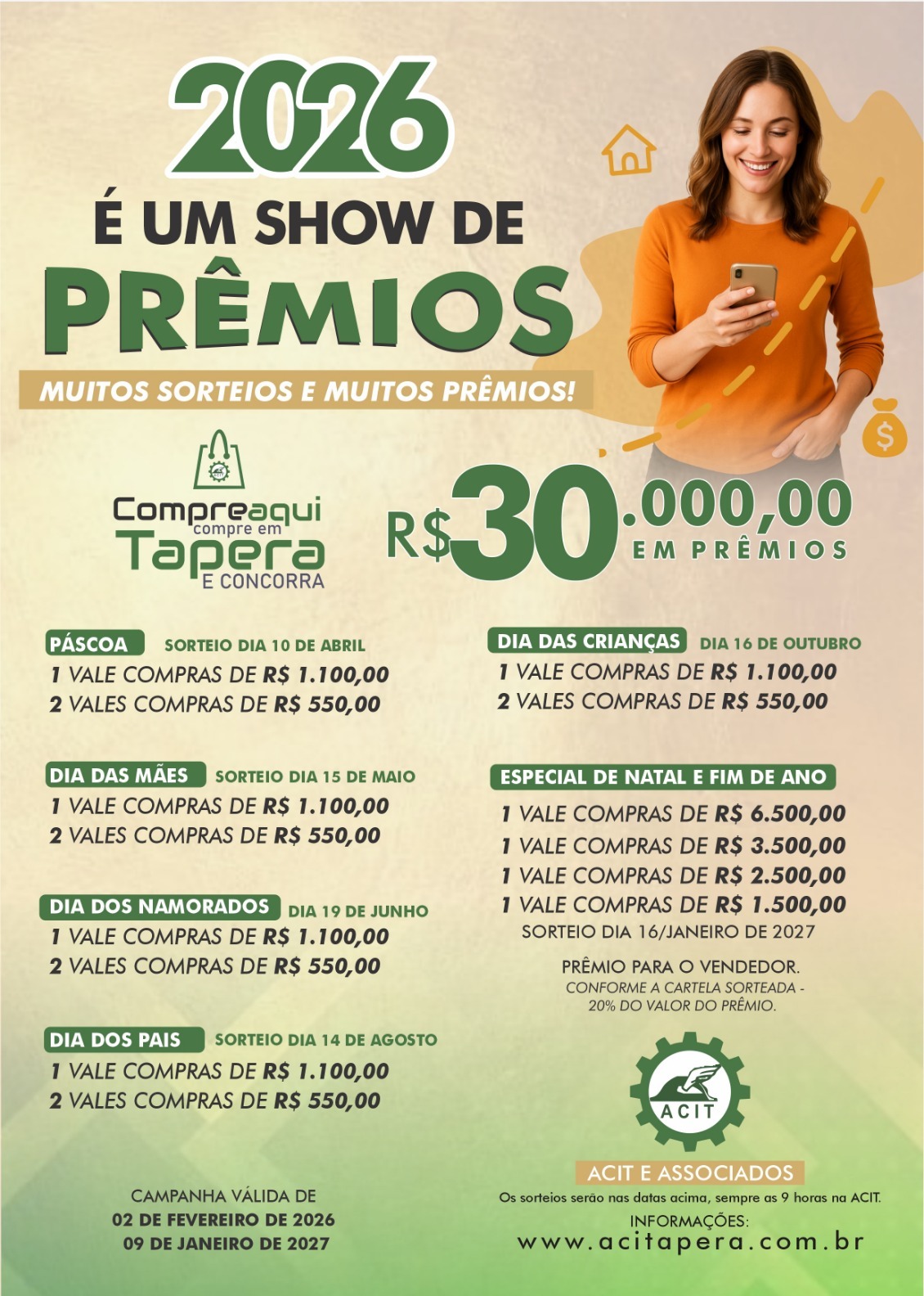 2026 é um SHOW de PRÊMIOS